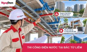 thi cong dien nuoc tai bac tu liem