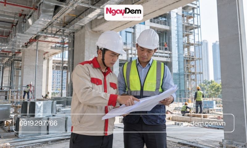 Kiểm tra nghiệm thu hệ thống điện nước tại Bắc Từ Liêm