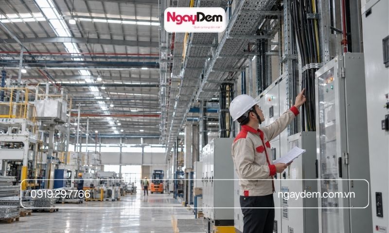 thi công điện nước tại đông anh