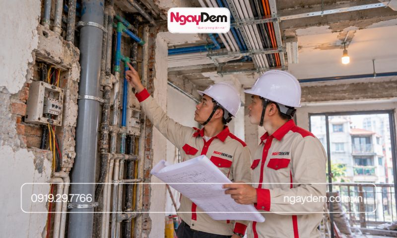 Thi công M&E cho văn phòng và tòa nhà tại Đống Đa