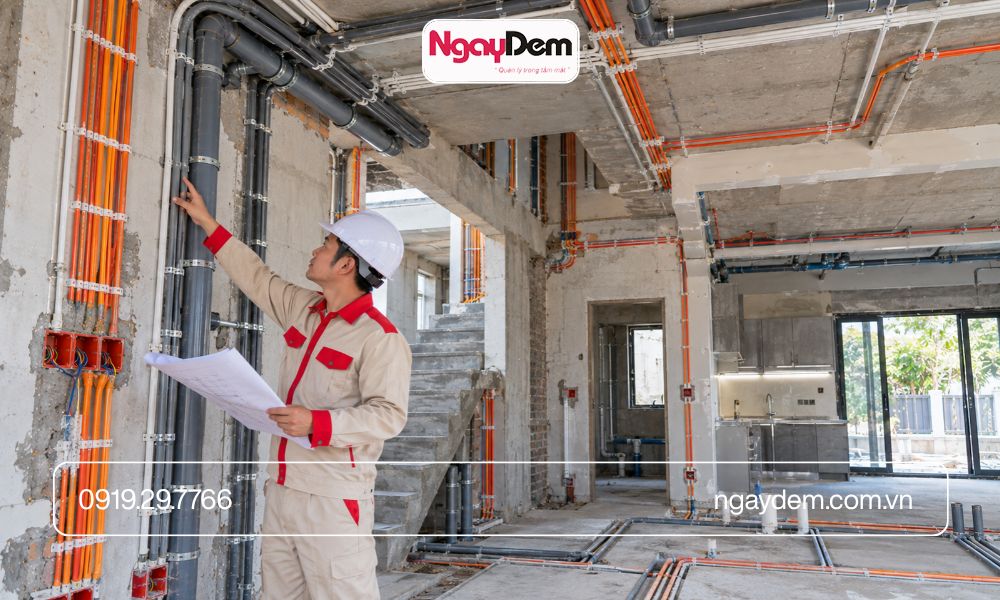 Thi công hệ thống điện nước nhà phố biệt thự tại Gia Lâm