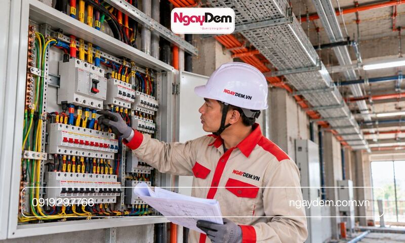 Nghiệm thu kắp đặt điện nước tại Hà Nội