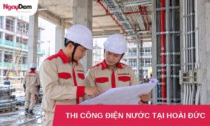 thi cong dien nuoc tai hoai duc