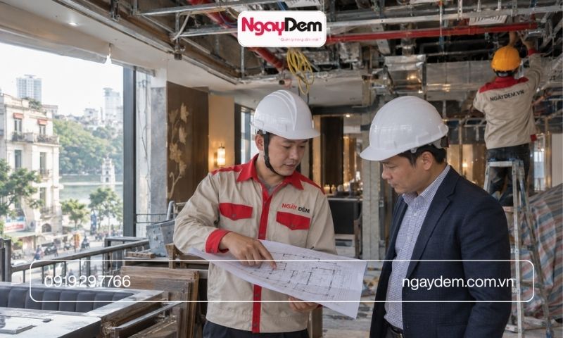 thi công điện nước tại Hai Bà Trưng