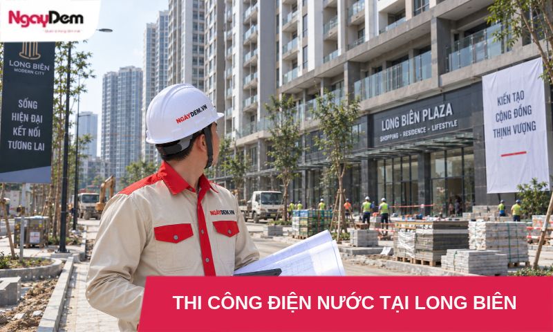 Thi công điện nước tại Long Biên – Tư vấn, thiết kế, thi công