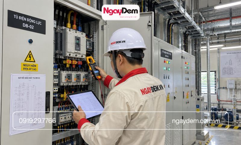 thi công điện nước ở long biên