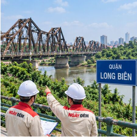 thi cong dien nuoc tai long bien