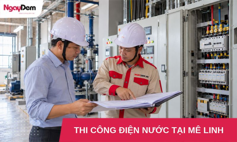 Thi công điện nước tại Mê Linh – Giải pháp M&E theo công trình