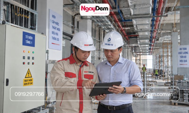thi cong dien nuoc tai son tay