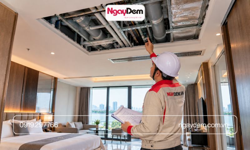 Thi công M&E khách sạn tại Tây Hồ