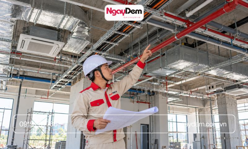 Đội ngũ thi công điện nước Ngày Đêm tại Thanh Trì