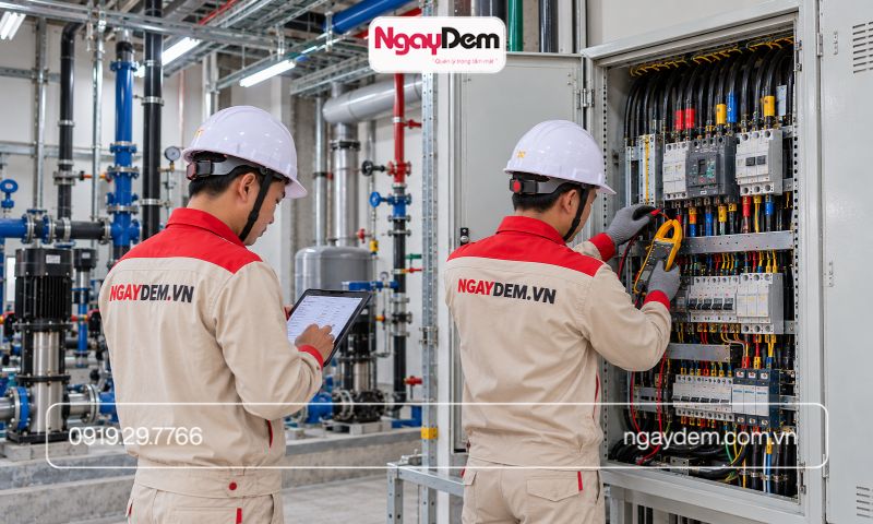 thi công lắp đặt điện nước ở thanh trì
