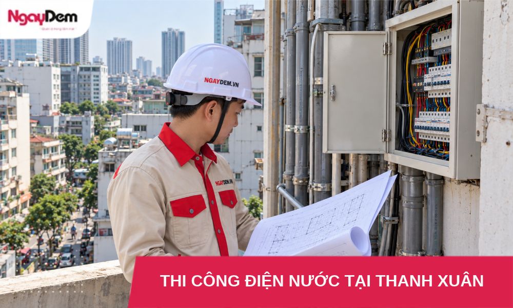 Dịch vụ thi công điện nước tại Thanh Xuân uy tín