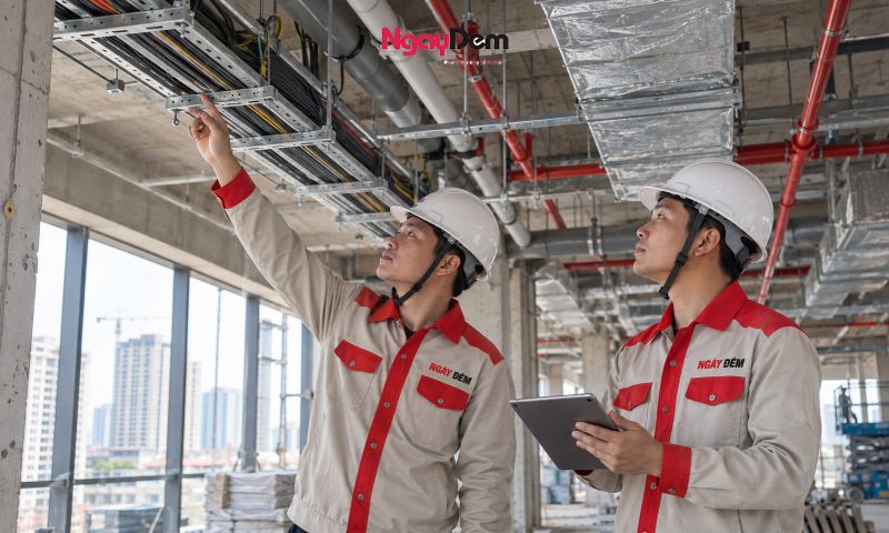 Khảo sát hệ thống điện trước khi thi công tại Thanh Xuân