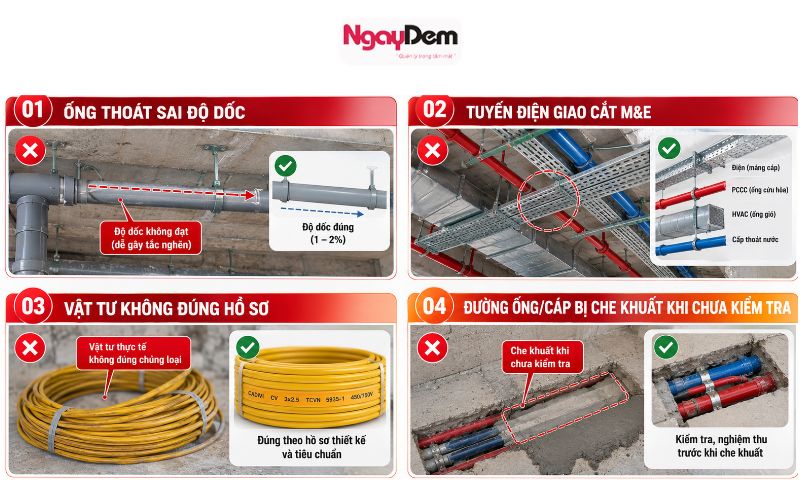tiêu chuẩn thi công hệ thống cấp thoát nước