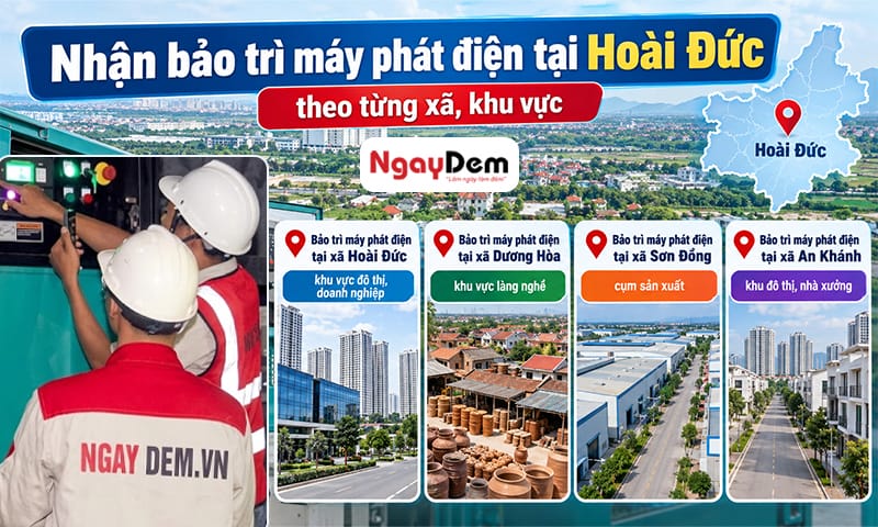 Dịch vụ bảo dưỡng máy phát điện tại Hoài Đức, Hà Nội