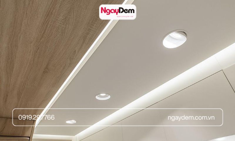 Bảng giá tham khảo thi công đèn LED âm trần, LED dây và đèn panel.