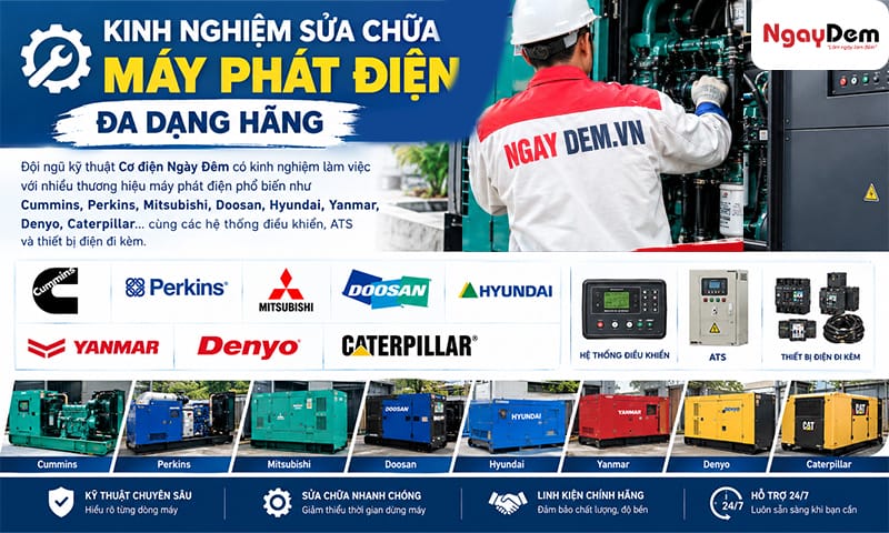 Bảo dưỡng sửa chữa máy phát điện tại Thanh Oai đa dạng hãng chuyên sâu Dịch vụ bảo trì máy phát điện tại Thanh Oai – Giảm sự cố, tăng tuổi thọ máy