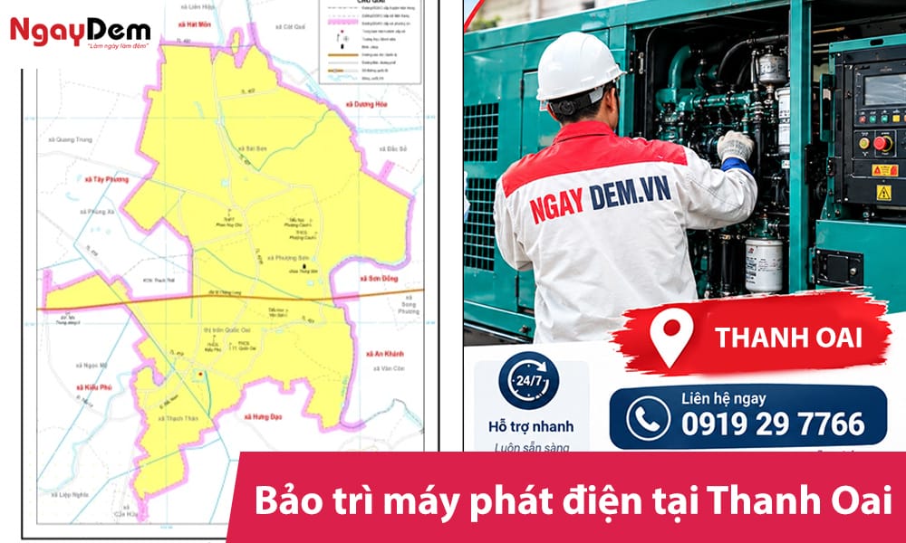Bảo trì máy phát điện tại Thanh Oai – Giảm sự cố, tăng tuổi thọ