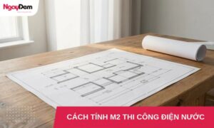 cach tinh m2 thi cong dien nuoc