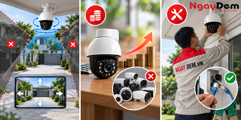 Camera PTZ là gì? Tìm hiểu cấu tạo & ưu nhược điểm