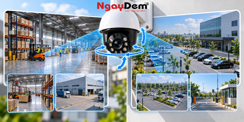 Camera PTZ là gì? Tìm hiểu cấu tạo & ưu nhược điểm