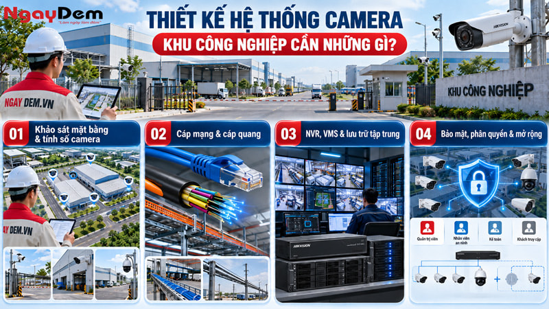 Tư vấn giải pháp lắp đặt camera cho khu công nghiệp