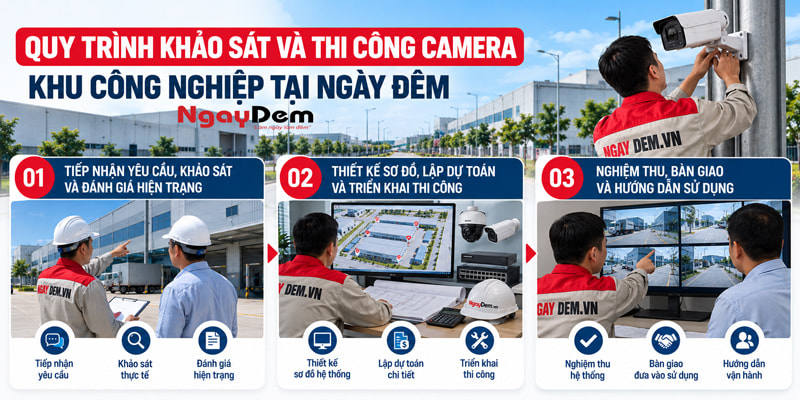 Tư vấn giải pháp lắp đặt camera cho khu công nghiệp