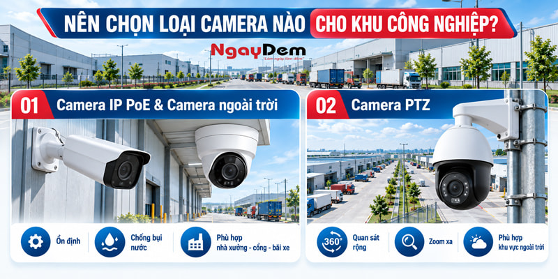 Tư vấn giải pháp lắp đặt camera cho khu công nghiệp