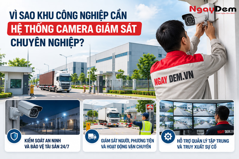 Tư vấn giải pháp lắp đặt camera cho khu công nghiệp