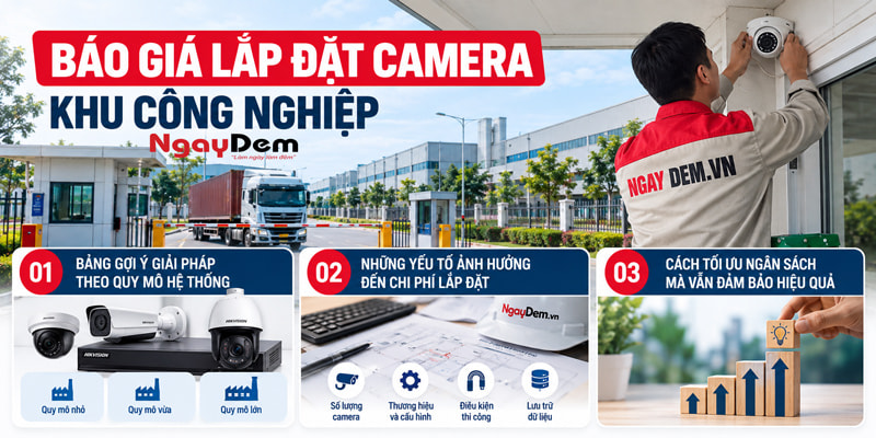 Tư vấn giải pháp lắp đặt camera cho khu công nghiệp