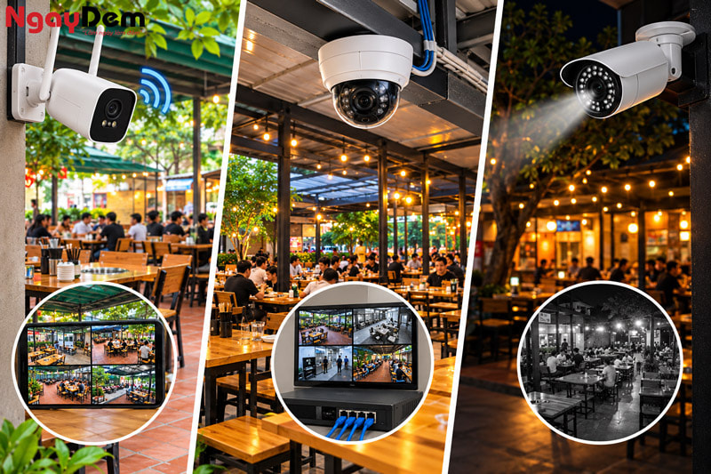 Tư vấn lắp đặt Camera cho quán nhậu báo giá trọn gói