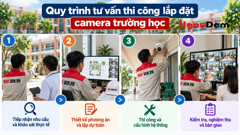 Tư vấn thi công lắp đặt camera trường học trọn gói ở Hà Nội