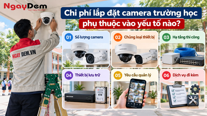 Tư vấn thi công lắp đặt camera trường học trọn gói ở Hà Nội