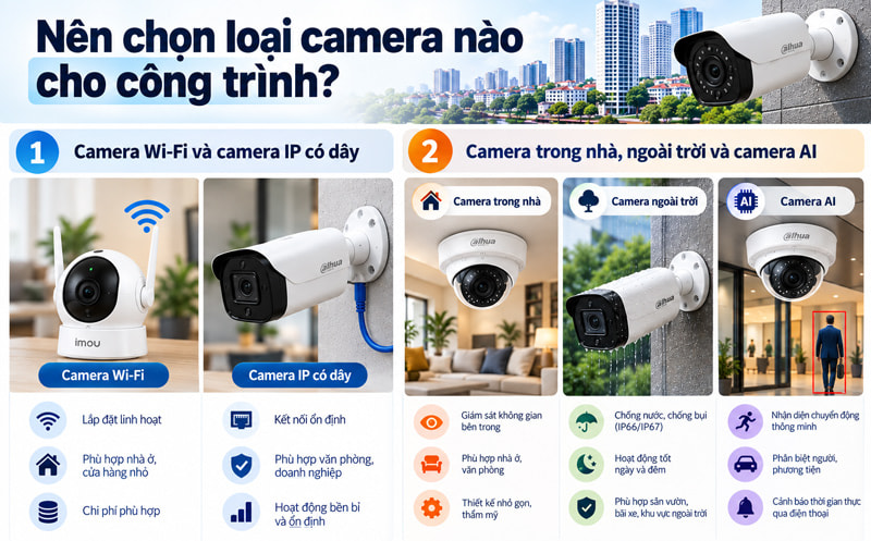 Thi công lắp đặt Camera tại Cầu Giấy - Hà Nội uy tín