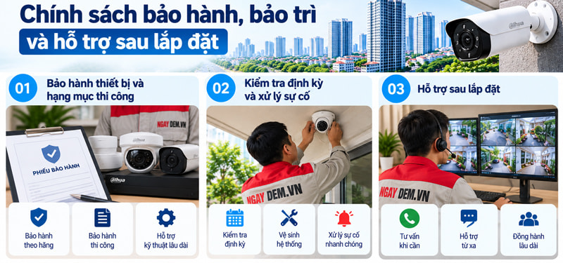 Thi công lắp đặt Camera tại Cầu Giấy - Hà Nội uy tín
