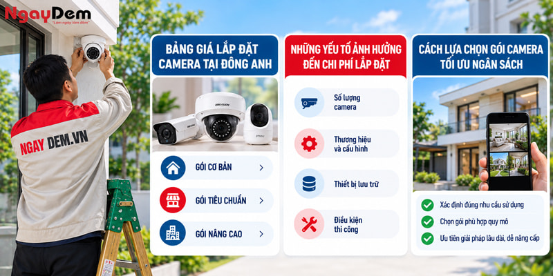 Tư vấn lắp đặt camera tại Đông Anh