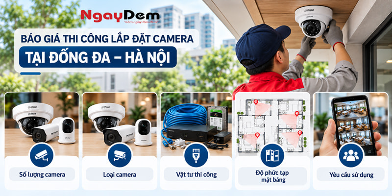 Thi Công Lắp Đặt Camera Tại Đống Đa – Hà Nội