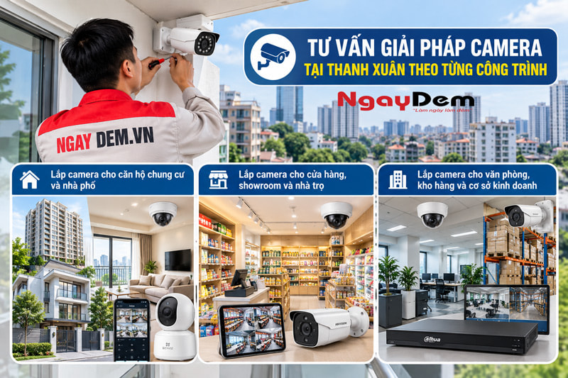 Tư vấn giải pháp lắp đặt camera tại Thanh Xuân - Hà Nội