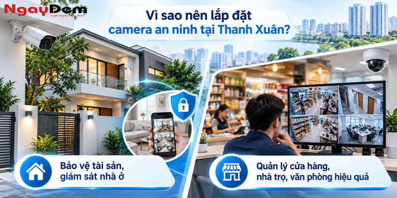 Tư vấn giải pháp lắp đặt camera tại Thanh Xuân - Hà Nội