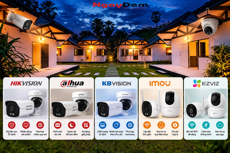 Tư vấn lắp đặt camera cho Homestay uy tin chuyên nghiệp