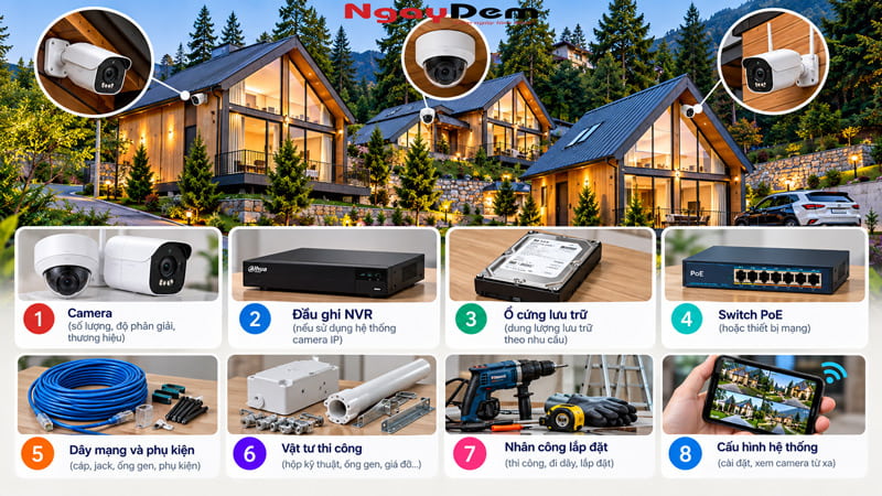 Tư vấn lắp đặt camera cho Homestay uy tin chuyên nghiệp