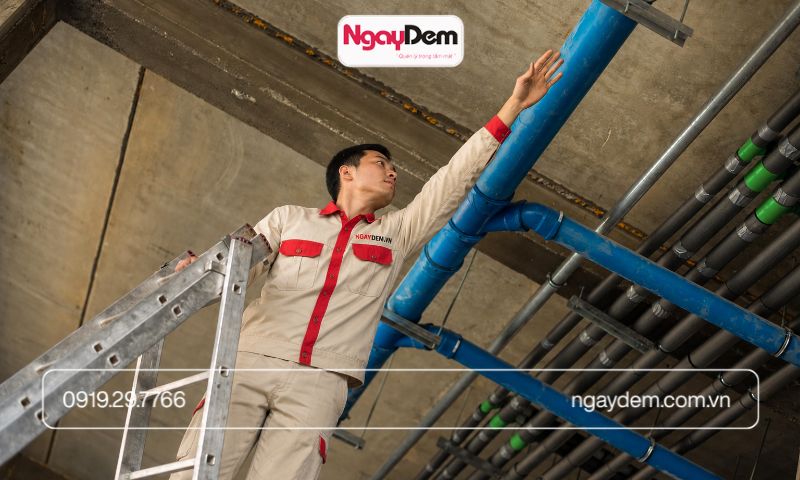 kiểm tra lắp đặt hệ thống cấp thoát nước