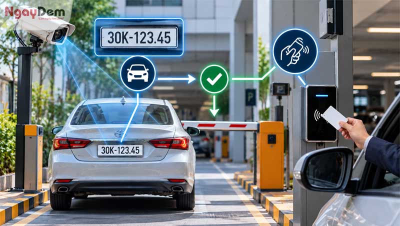 Lắp đặt kiểm soát ra vào bãi đỗ xe | An toàn - Giảm ùn tắc