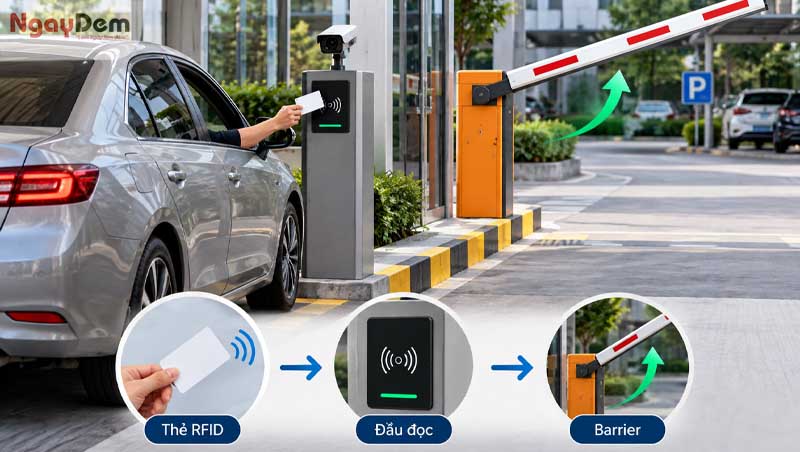 Lắp đặt kiểm soát ra vào bãi đỗ xe | An toàn - Giảm ùn tắc