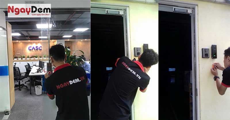 Lắp đặt kiểm soát cửa ra vào bằng vân tay | Thi công nhanh, đúng kỹ thuật