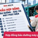 Mẫu hợp đồng bảo dưỡng máy phát điện cập nhật mới