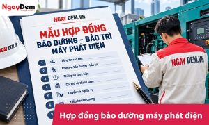 Mẫu hợp đồng bảo dưỡng máy phát điện cập nhật mới