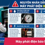 Máy phát điện báo lỗi, chập chờn, không ra điện: Nguyên nhân và cách xử lý