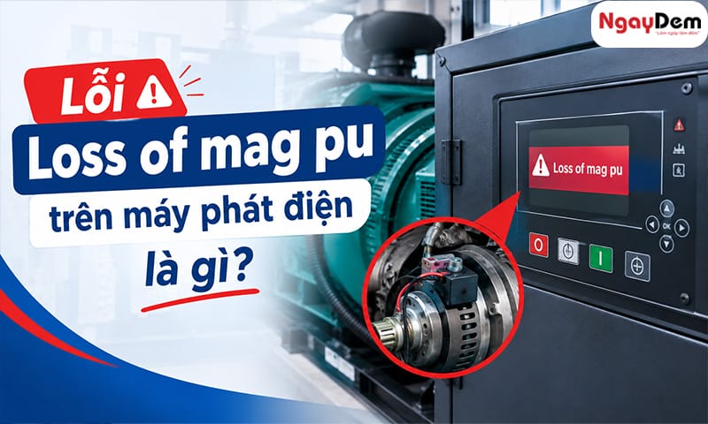 Máy phát điện báo lỗi Loss of mag pu - Vị trí cần kiểm tra và cách sửa